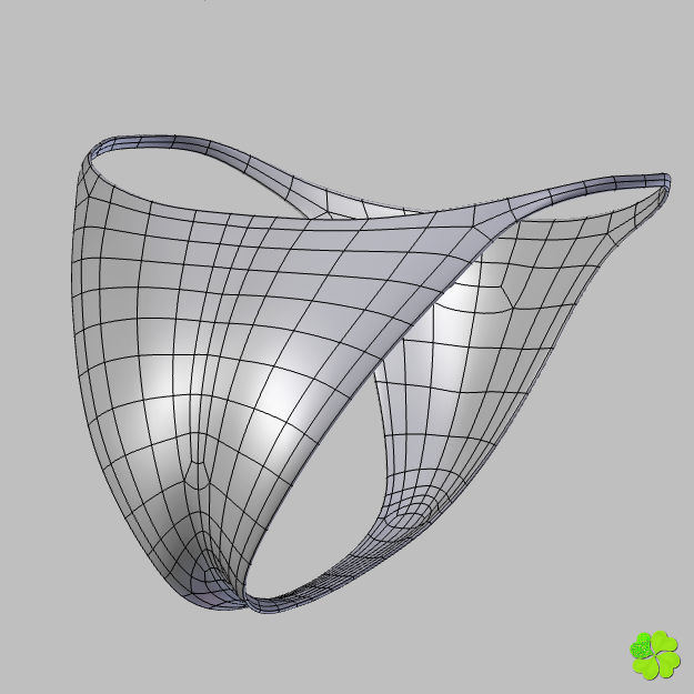 Bikini low poly woman Low-poly 3D model_37