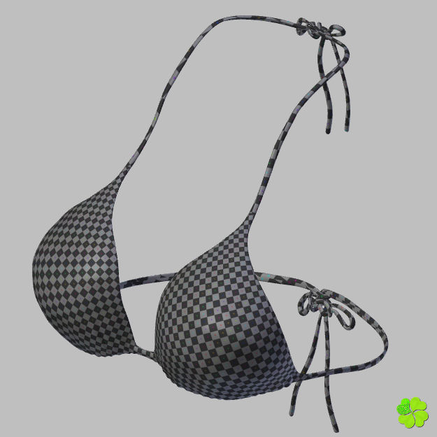 Bikini low poly woman Low-poly 3D model_44