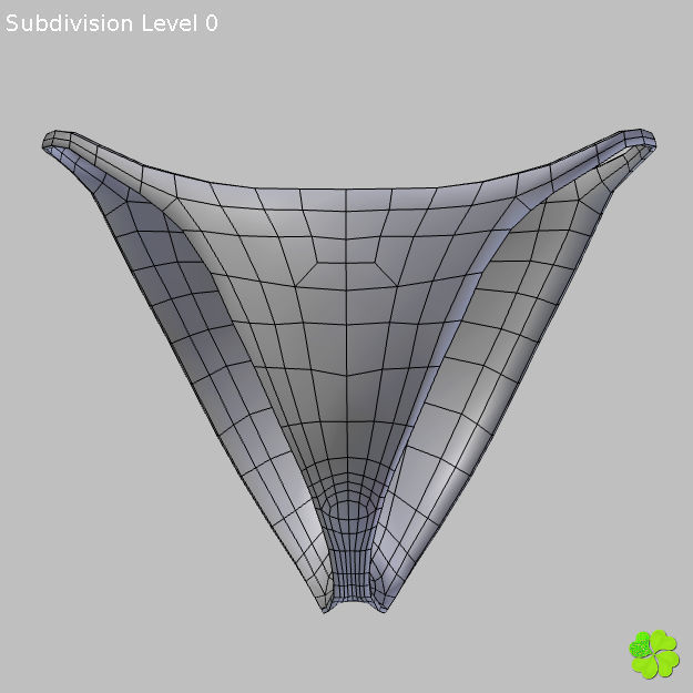 Bikini low poly woman Low-poly 3D model_40