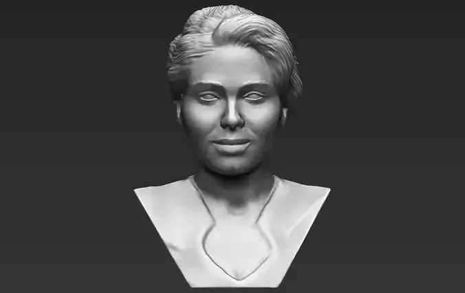 Adele bust 3D printing ready stl obj formats 3D print model