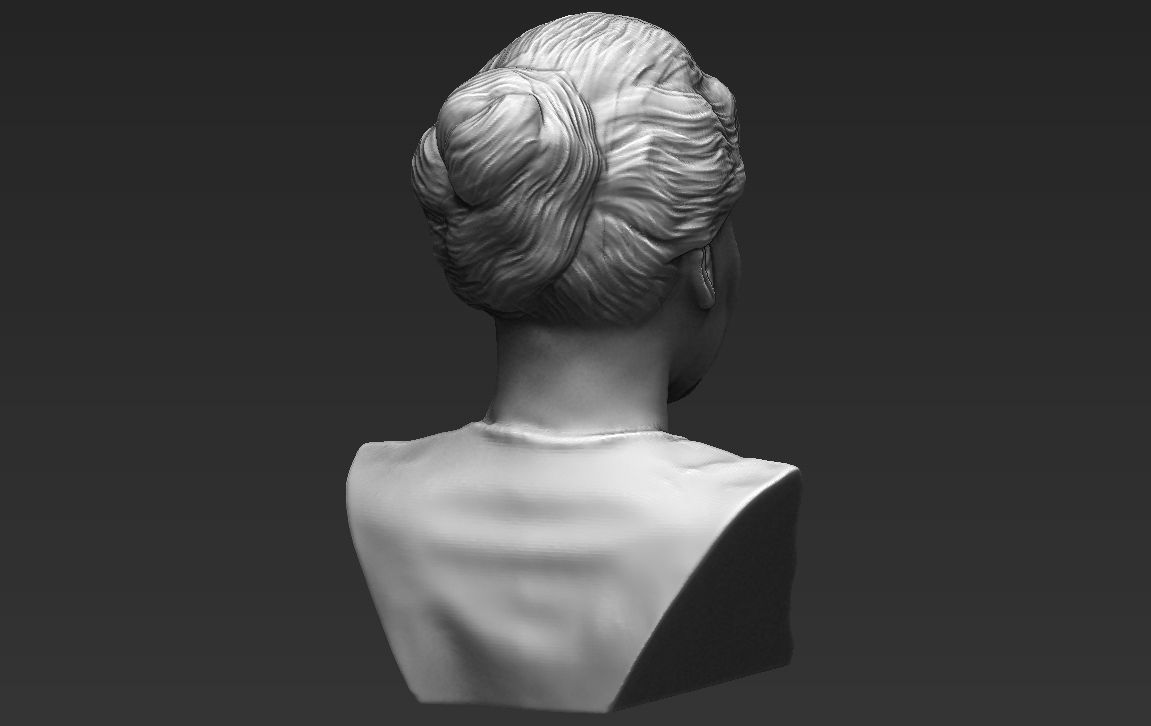 Adele bust 3D printing ready stl obj formats 3D print model_5
