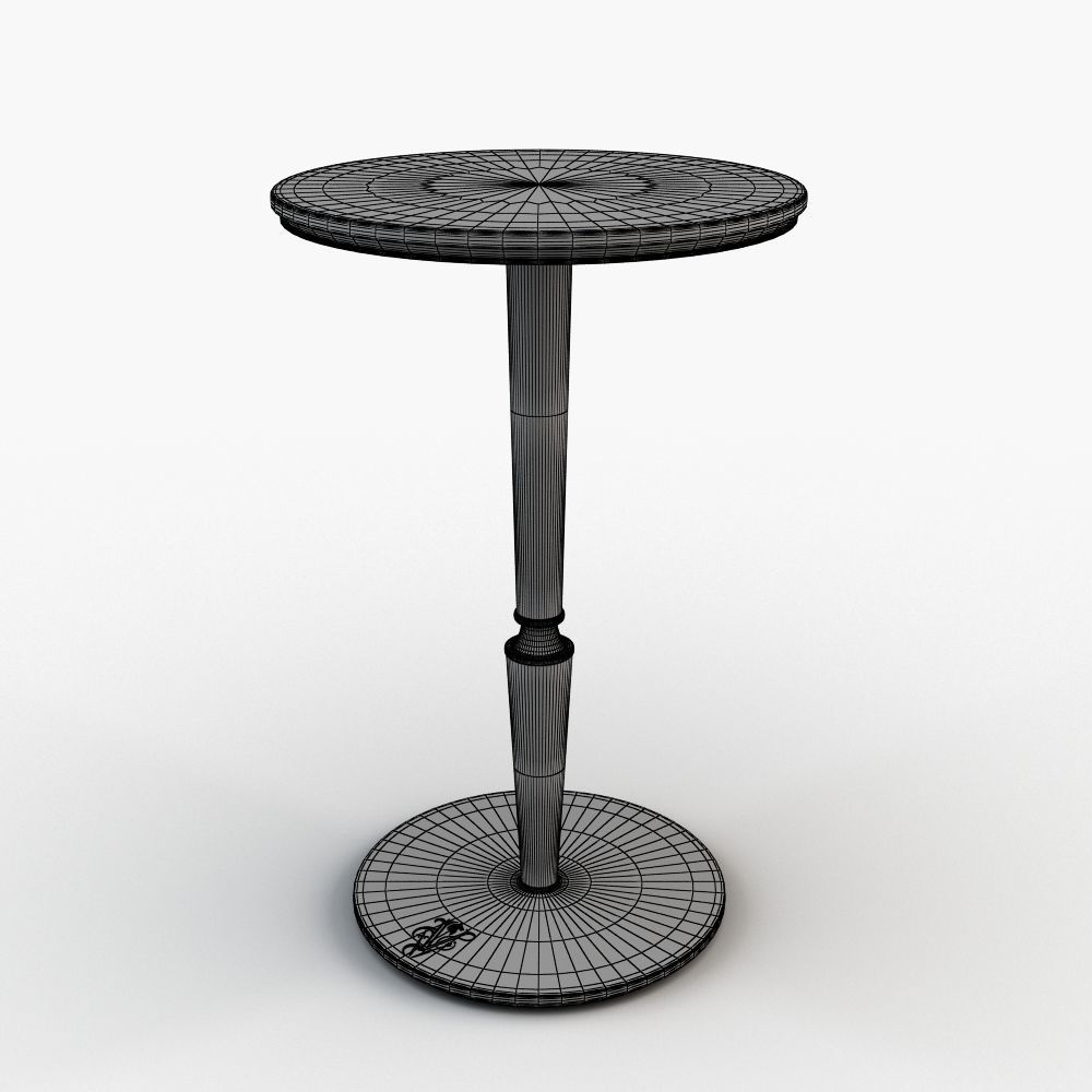 Chatam table chair 3D model_1