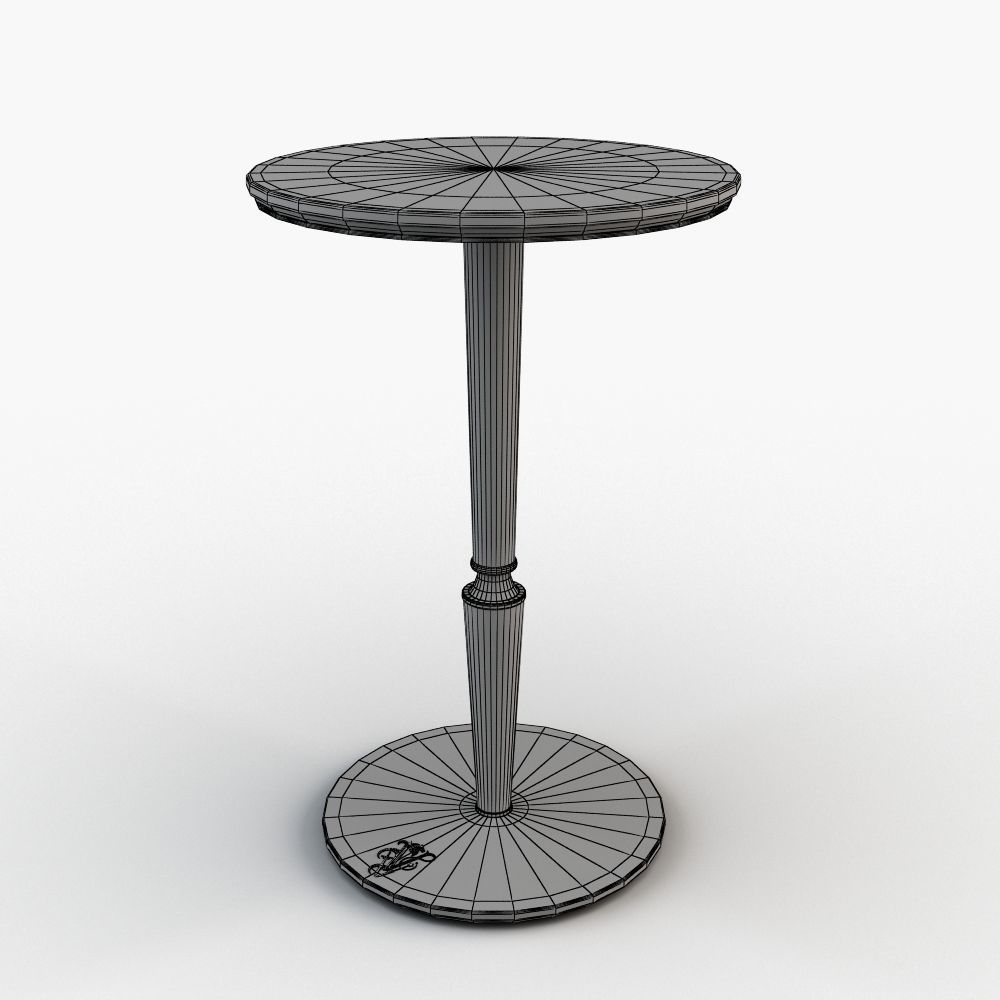 Chatam table chair 3D model_2