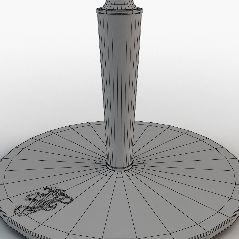 Chatam table chair 3D model_6