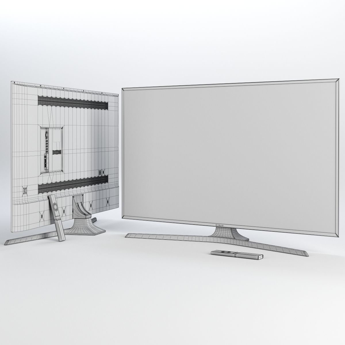 Samsung 40 UHD 4K Smart TV MU6103 3D model_3