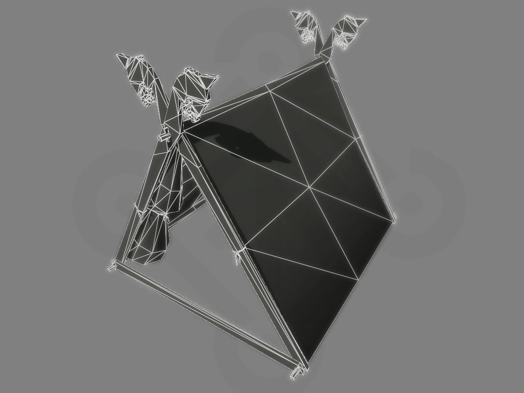 Viking Tent Gokstad Low-poly 3D model_5