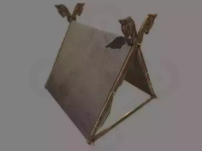 Viking Tent Gokstad Low-poly 3D model