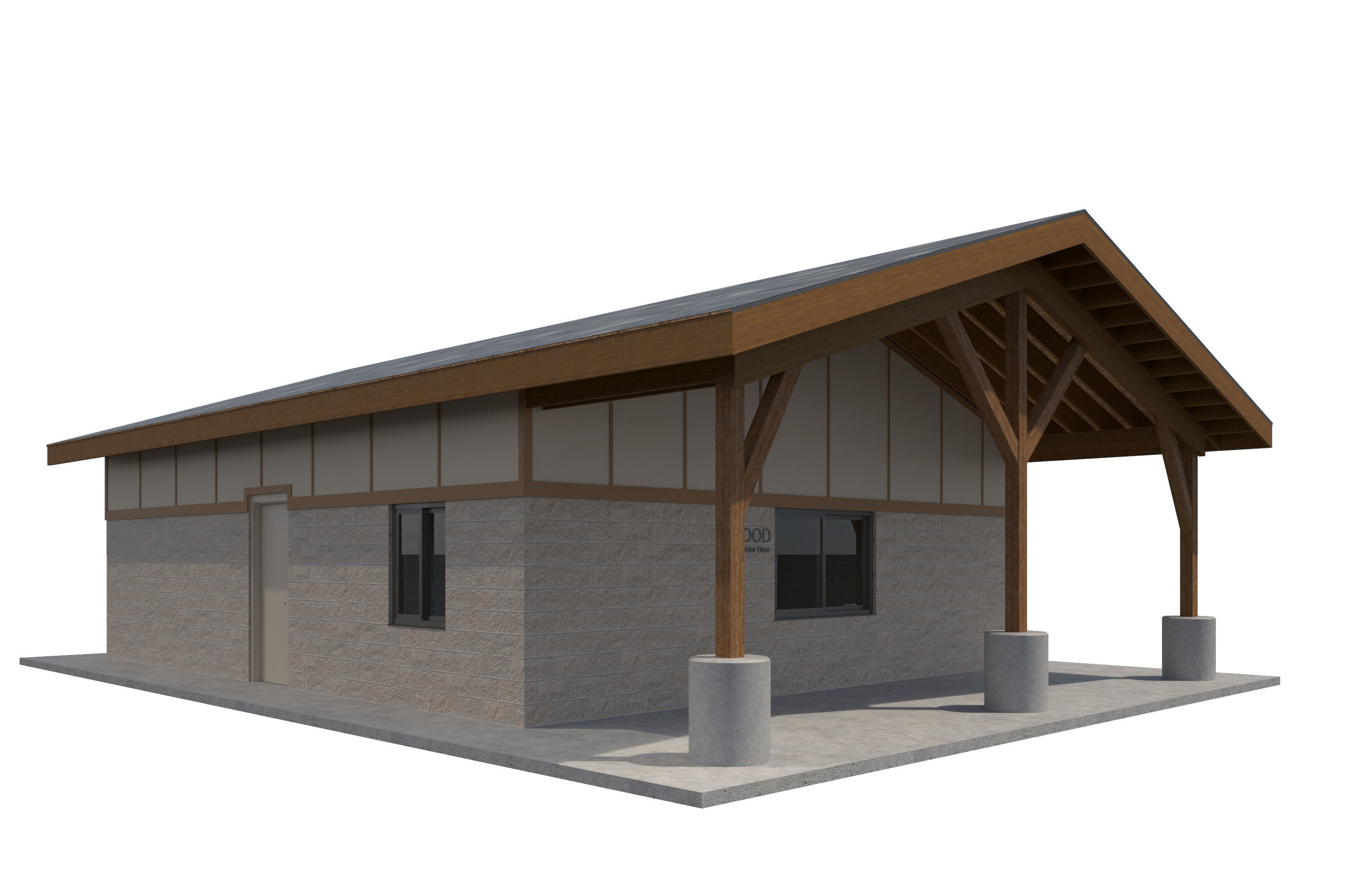 Public Building-001 Restroom 3D model_3