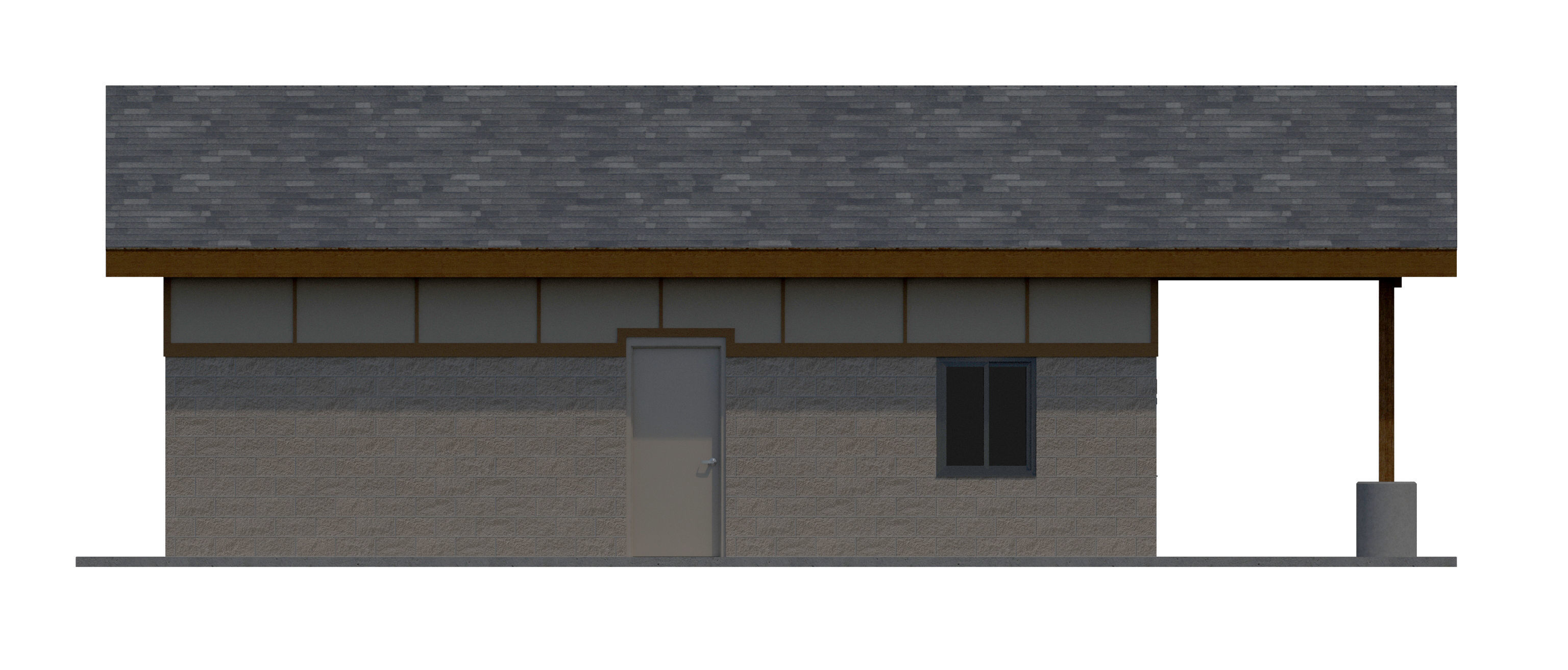 Public Building-001 Restroom 3D model_11