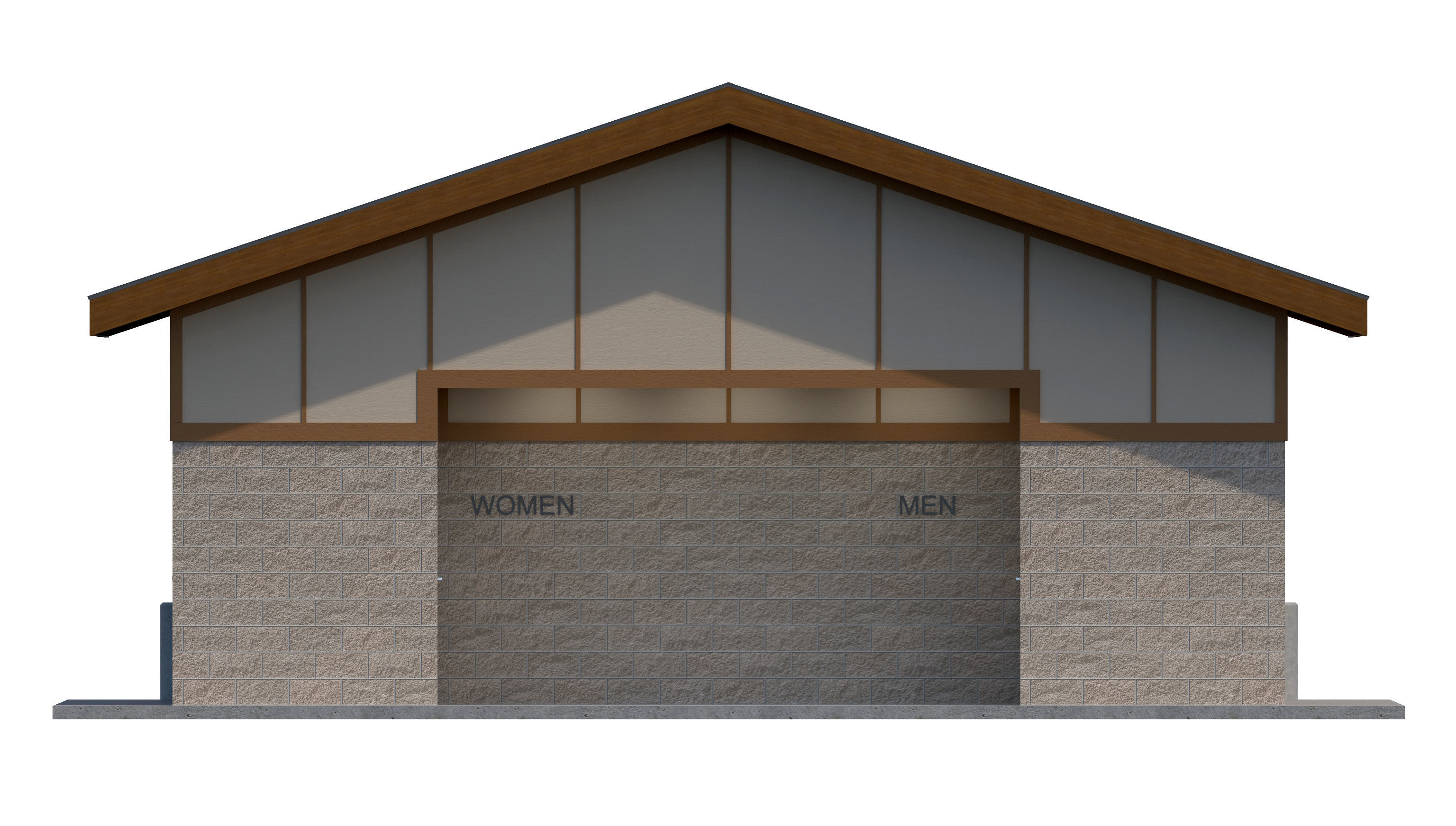 Public Building-001 Restroom 3D model_8