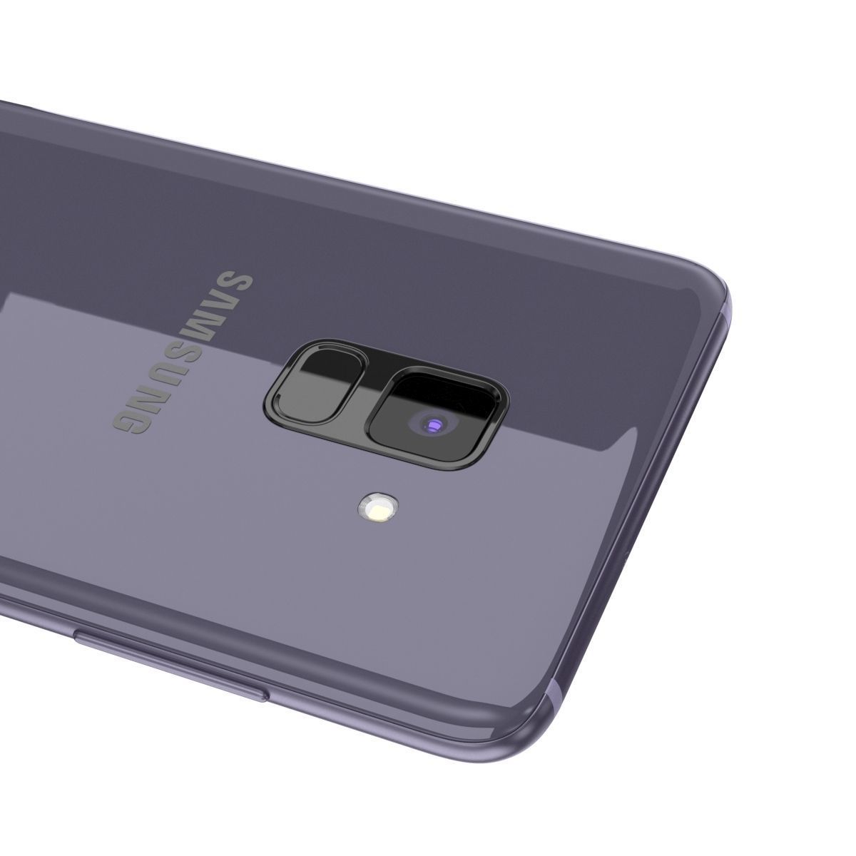 Samsung Galaxy A8 Plus 2018 Orchid Grey 3D model_2