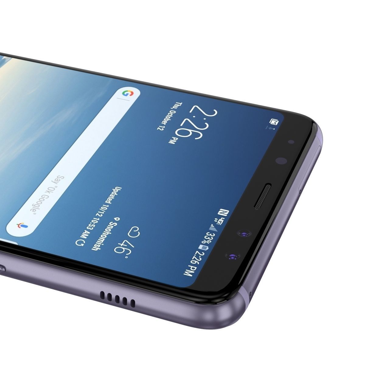 Samsung Galaxy A8 Plus 2018 Orchid Grey 3D model_4