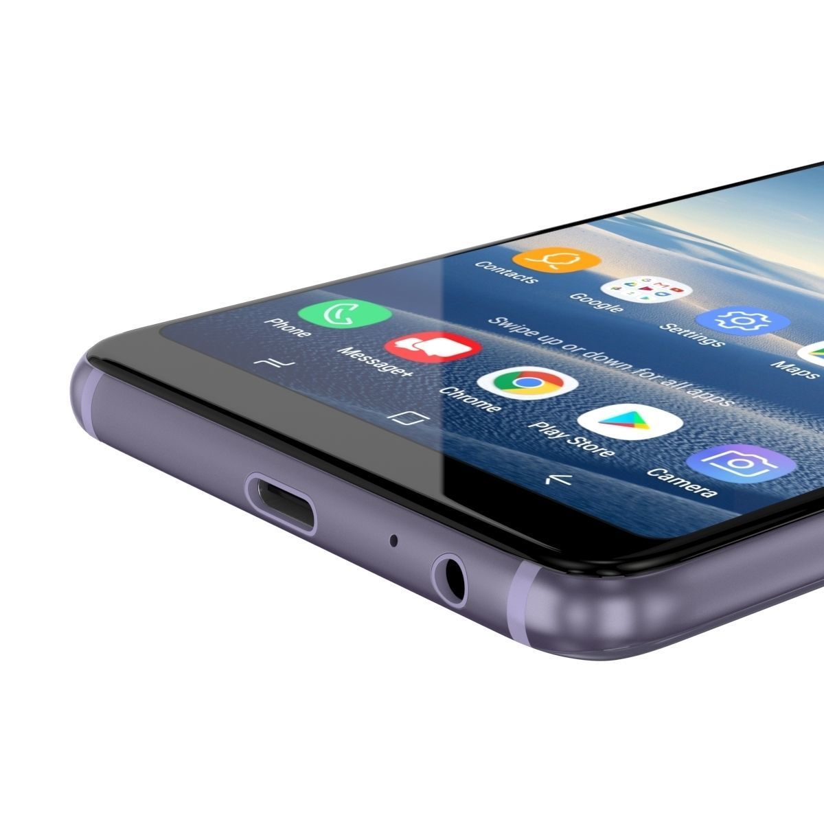 Samsung Galaxy A8 Plus 2018 Orchid Grey 3D model_9