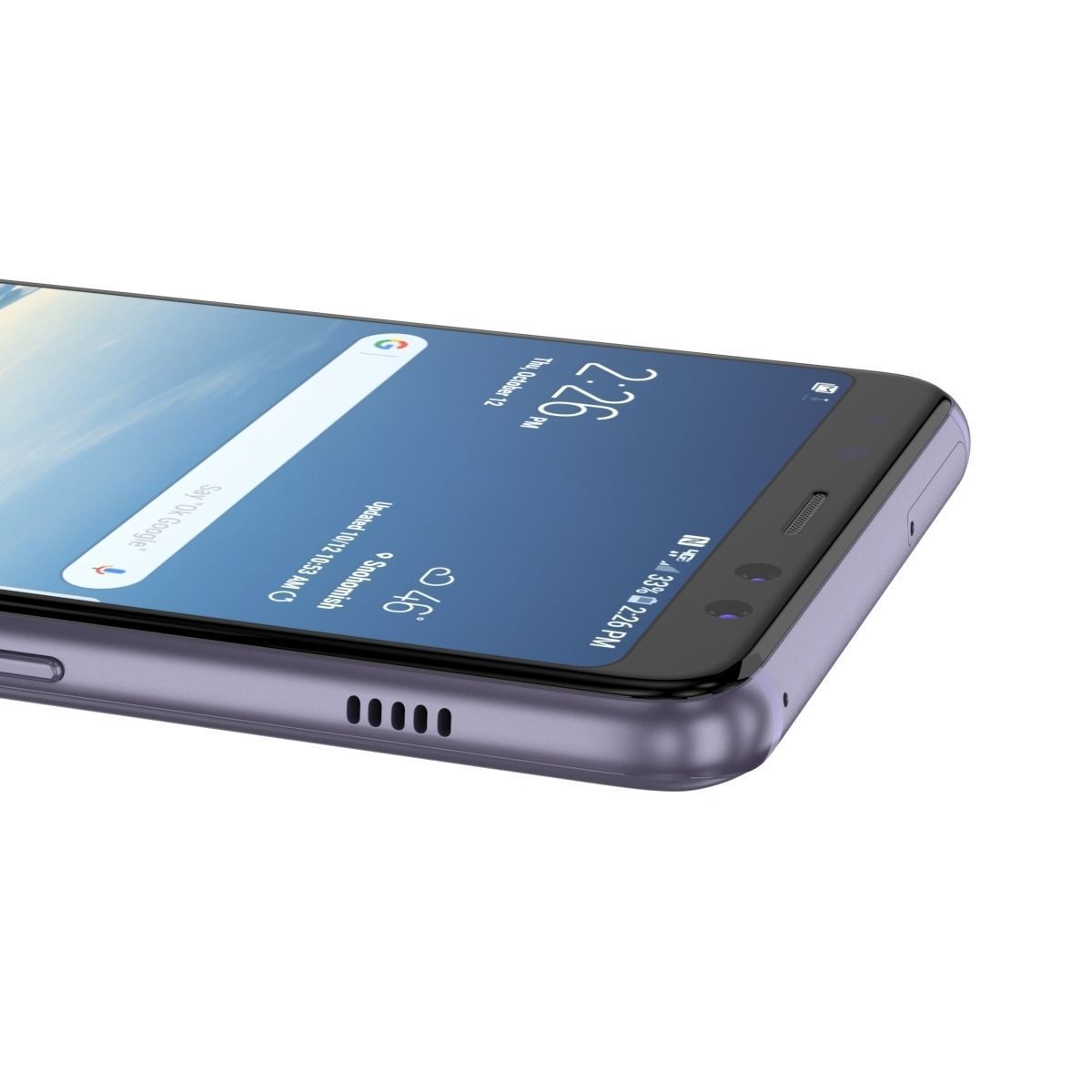 Samsung Galaxy A8 Plus 2018 Orchid Grey 3D model_10