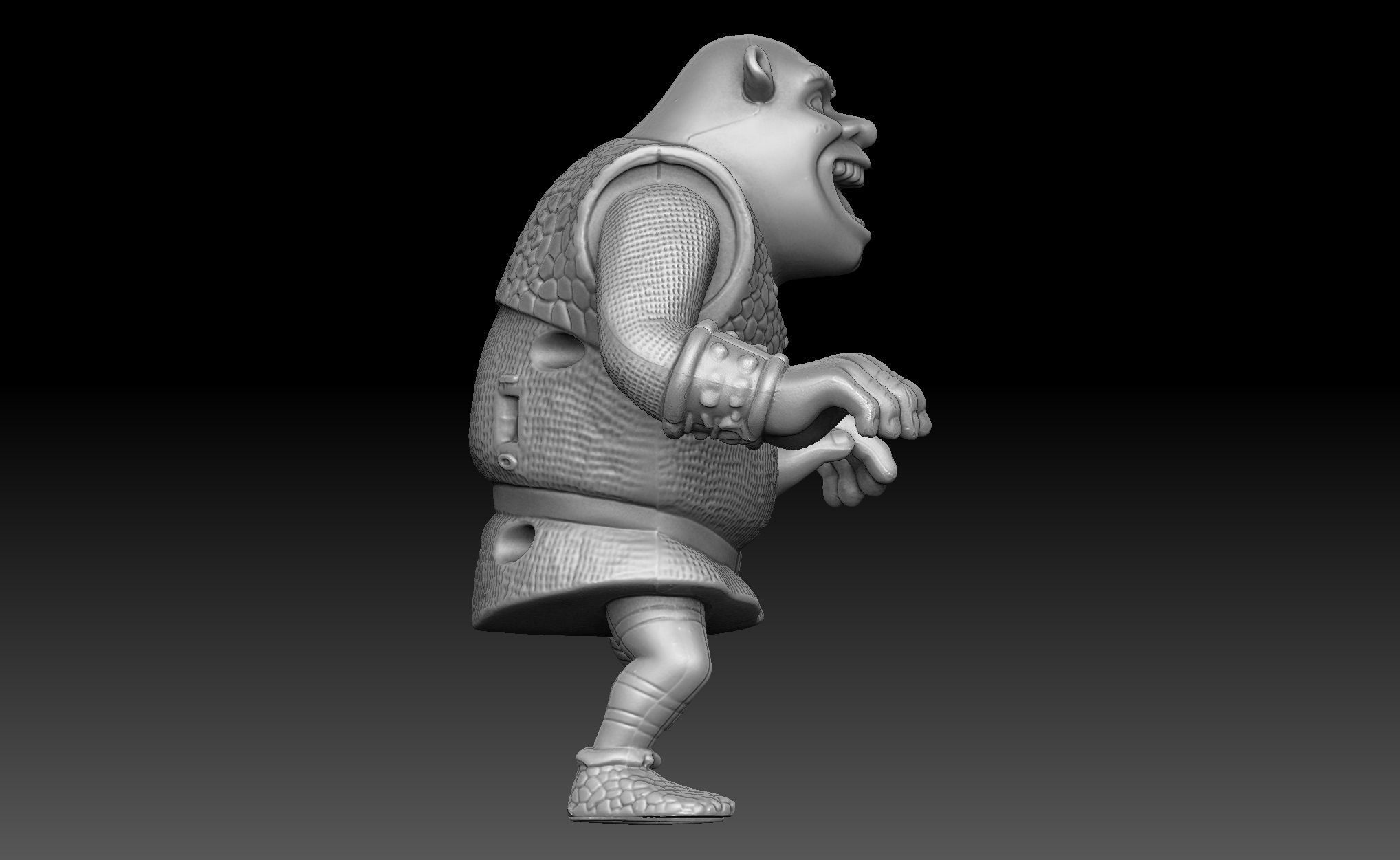 Shrek Toy 3D model_8