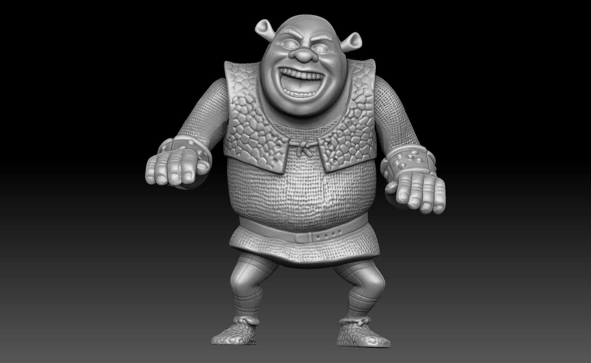 Shrek Toy 3D model_9