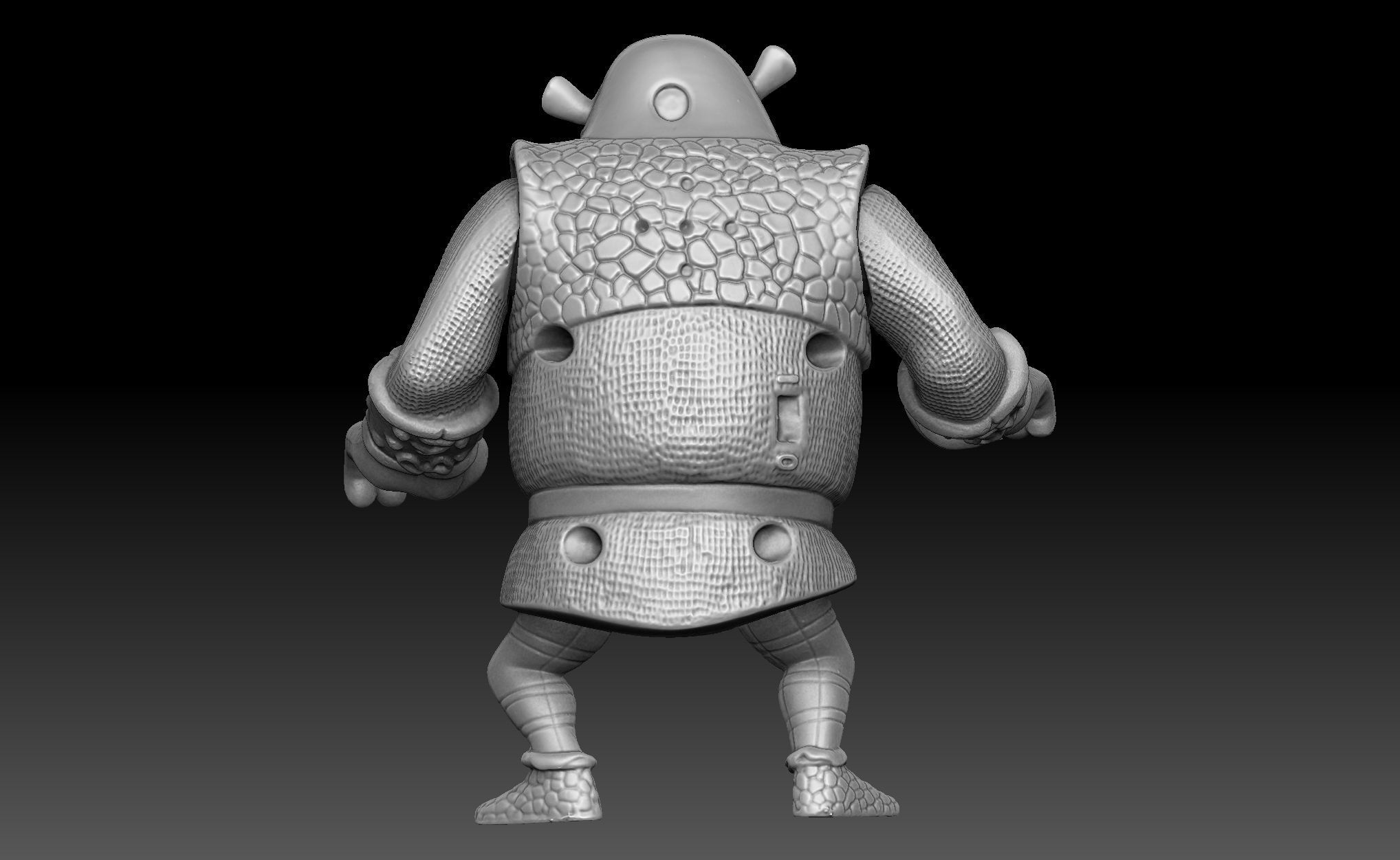 Shrek Toy 3D model_7