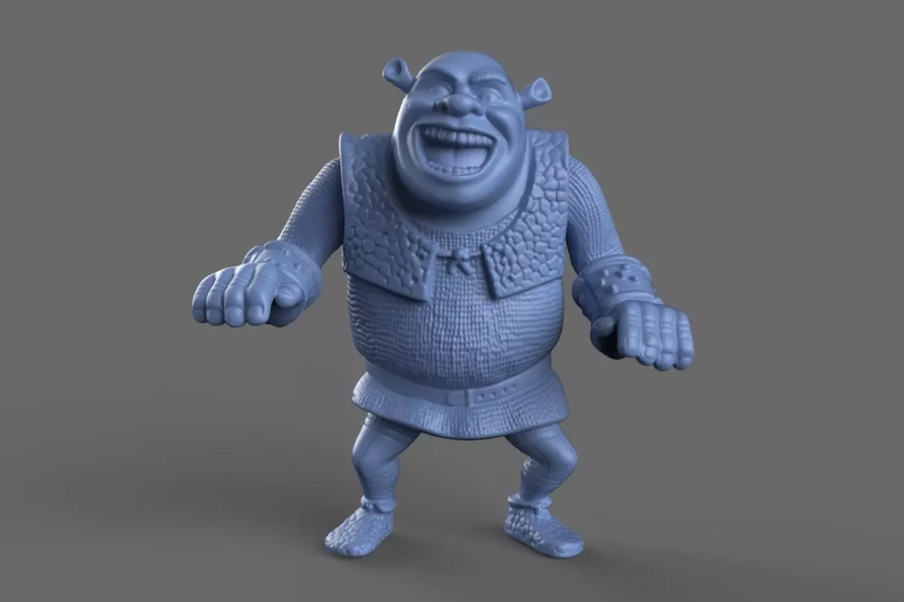 Shrek Toy 3D model_0