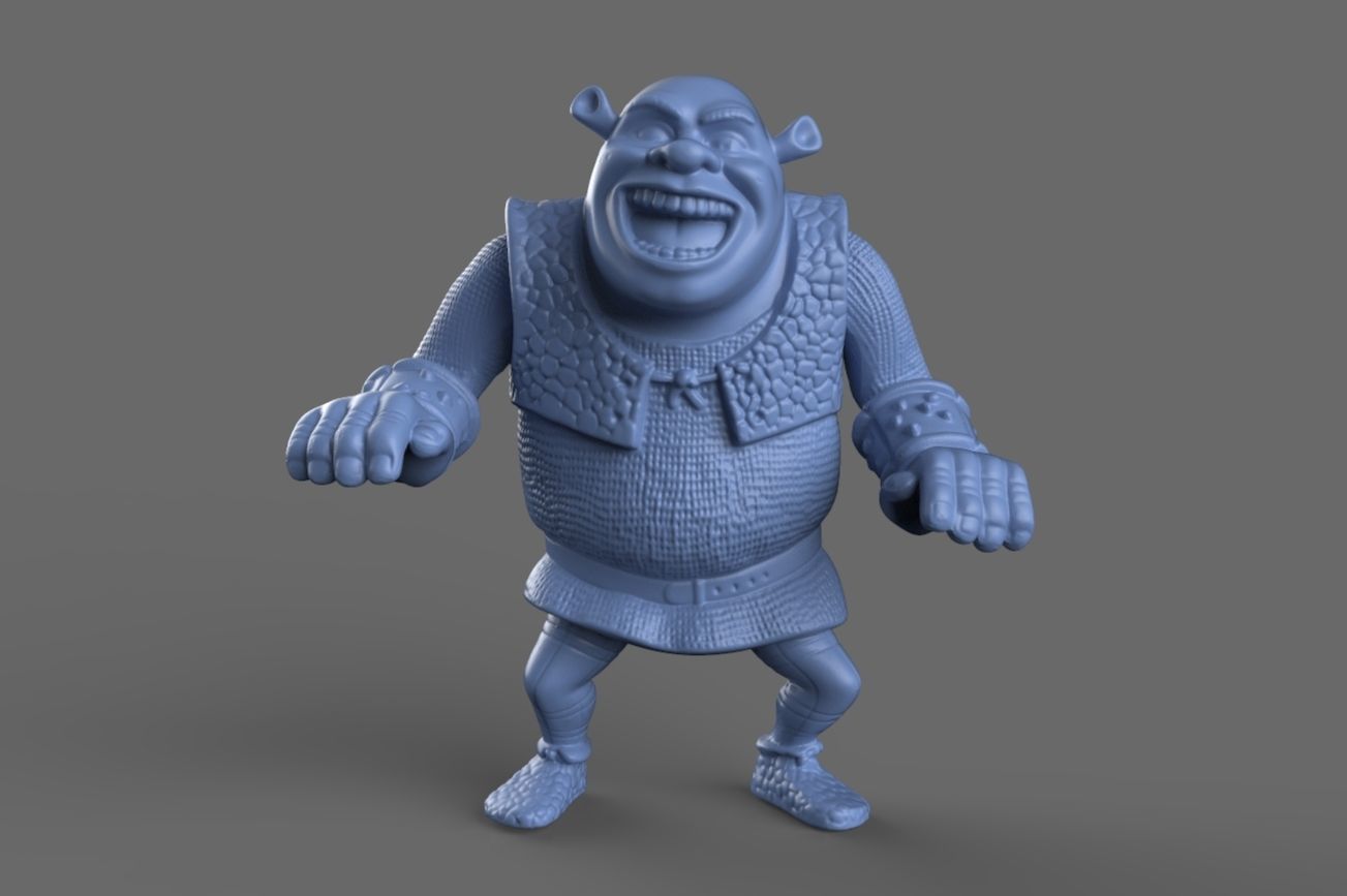 Shrek Toy 3D model_4