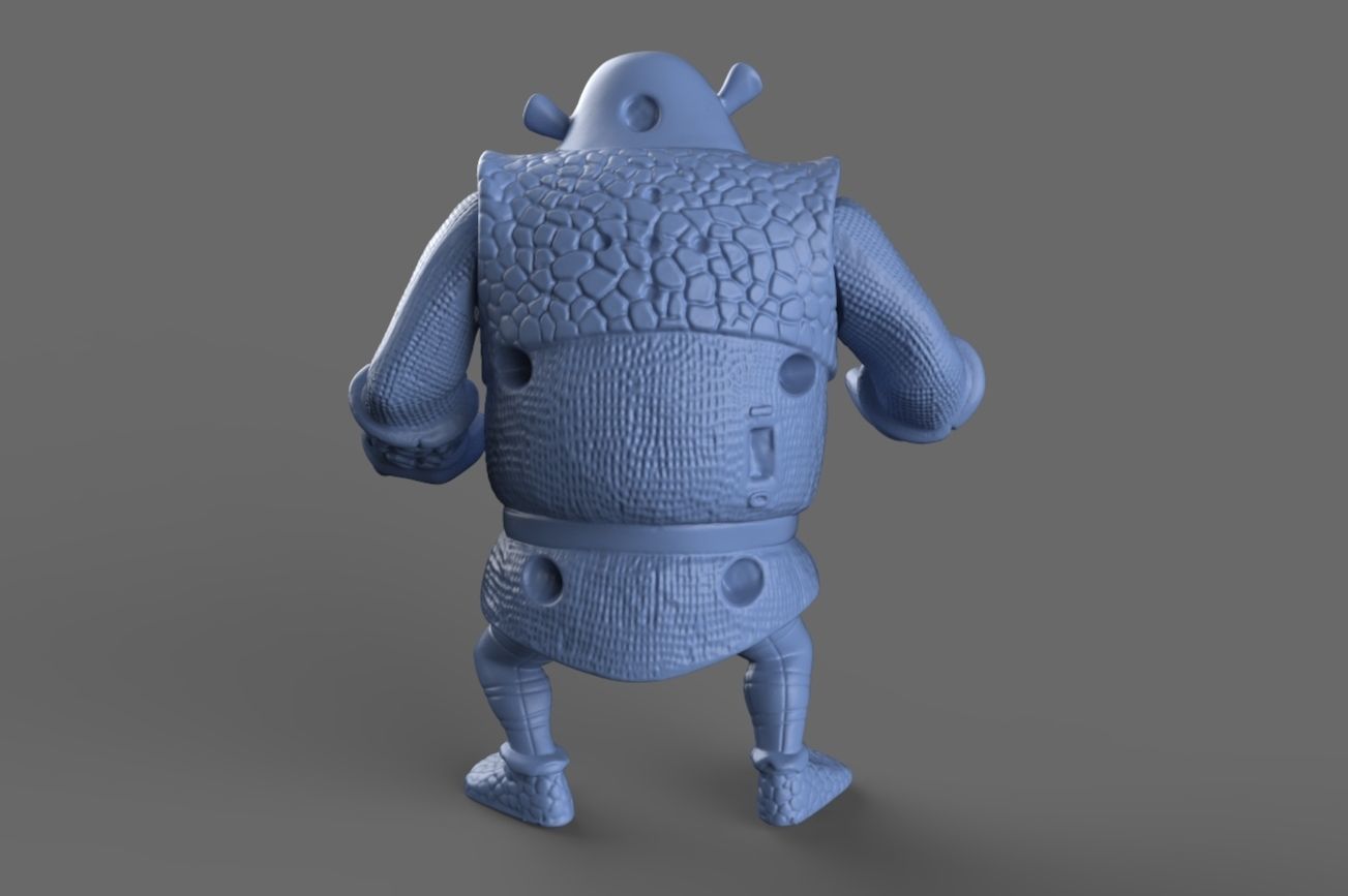 Shrek Toy 3D model_2