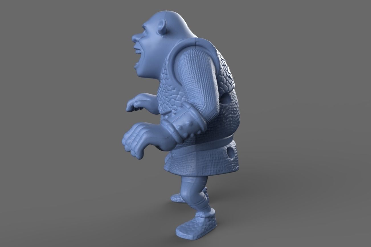 Shrek Toy 3D model_1