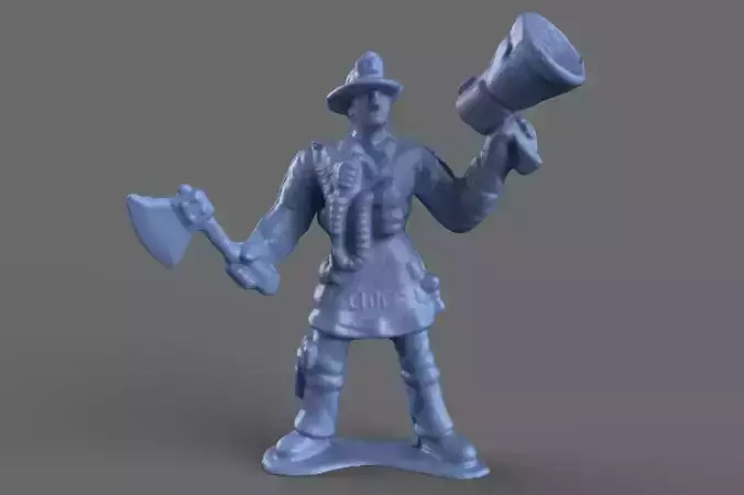 Firefighter Chief 3D model