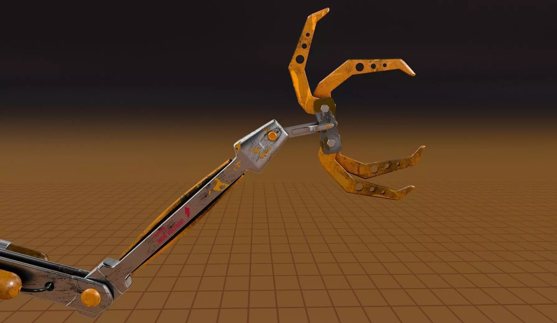Claw Scifi Robot 3D model_0