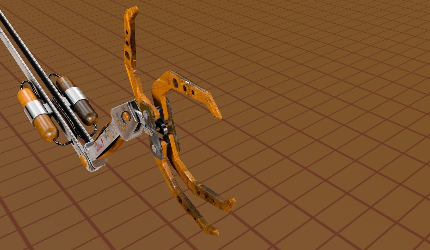 Claw Scifi Robot 3D model_1