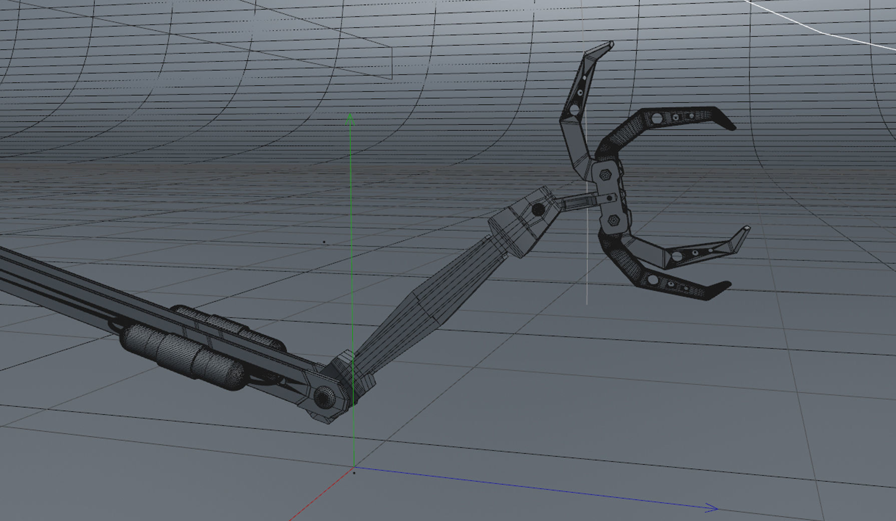 Claw Scifi Robot 3D model_6