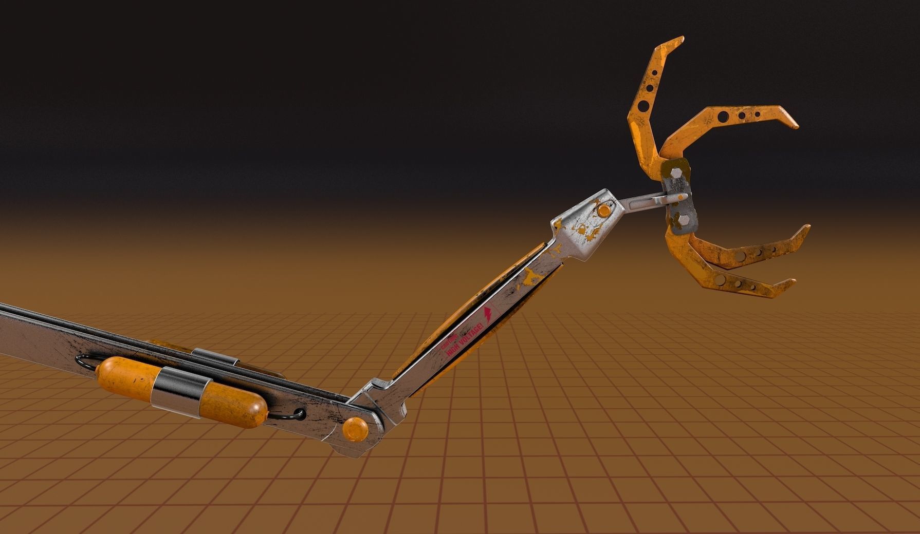 Claw Scifi Robot 3D model_2