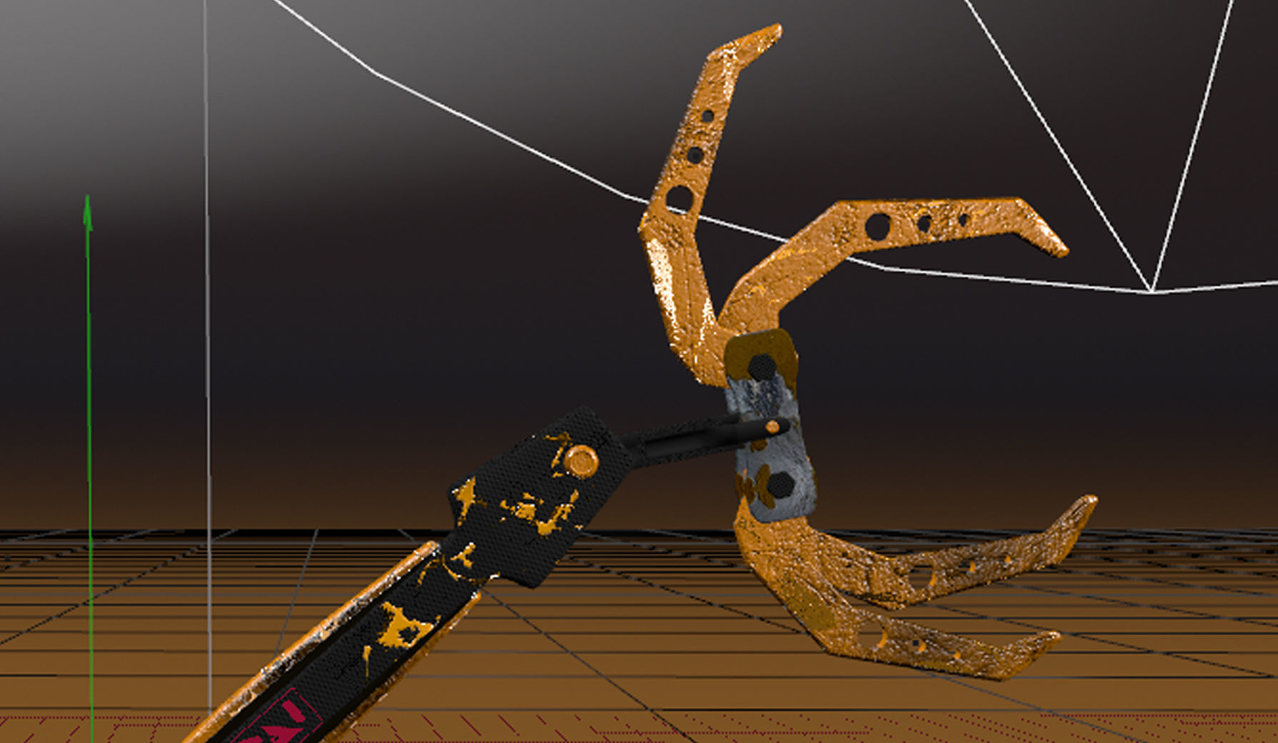 Claw Scifi Robot 3D model_4