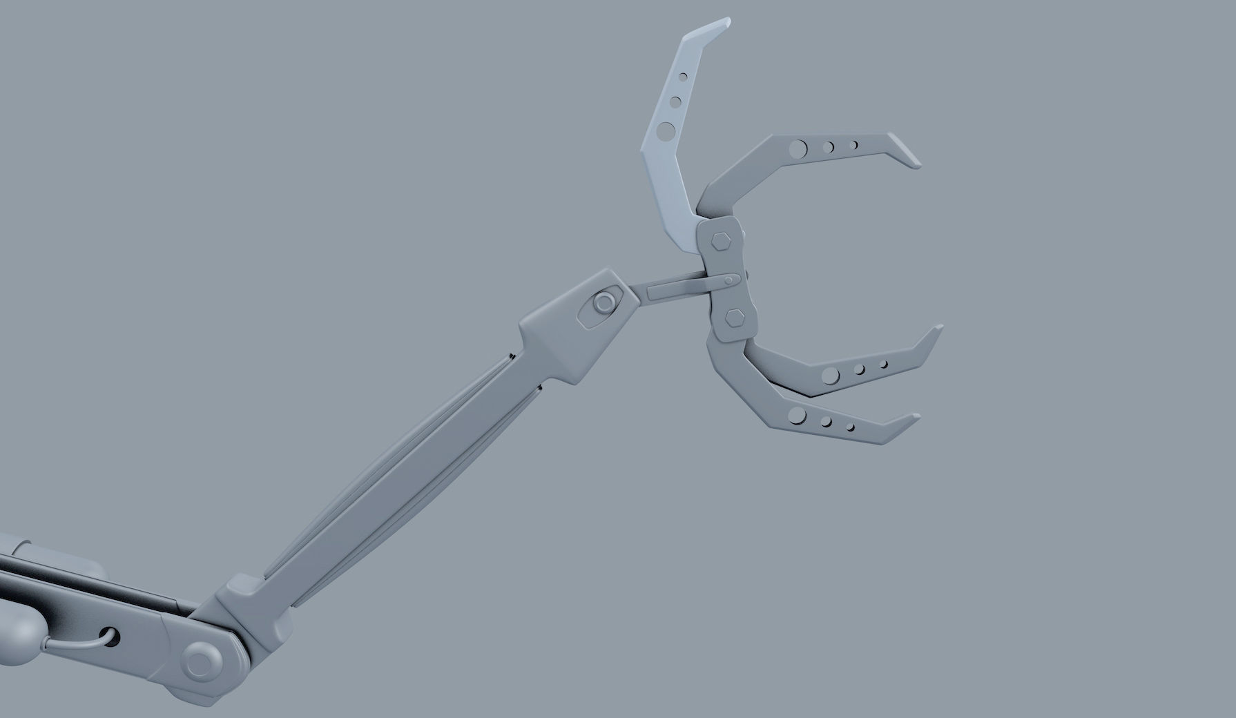Claw Scifi Robot 3D model_5