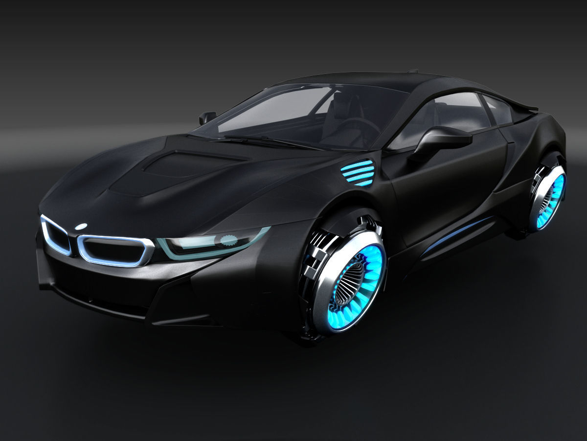 Hover sport cars Set 5in1 3D model_1