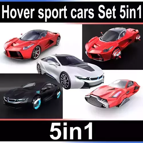 Hover sport cars Set 5in1