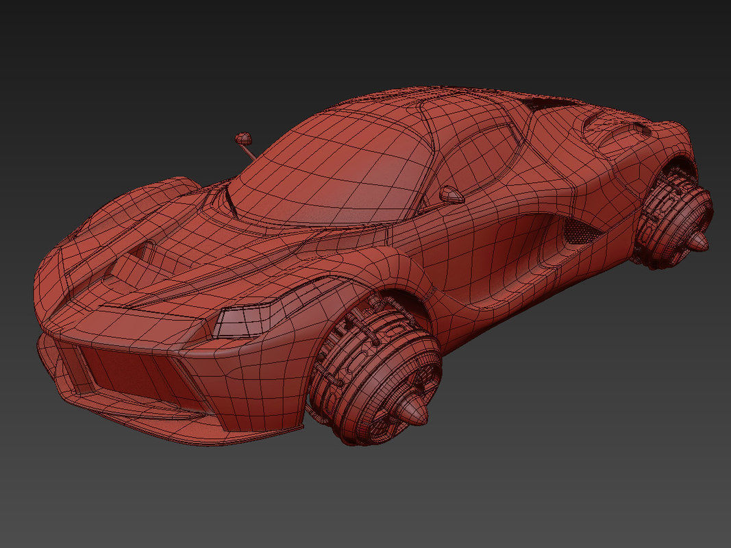 Hover sport cars Set 5in1 3D model_9