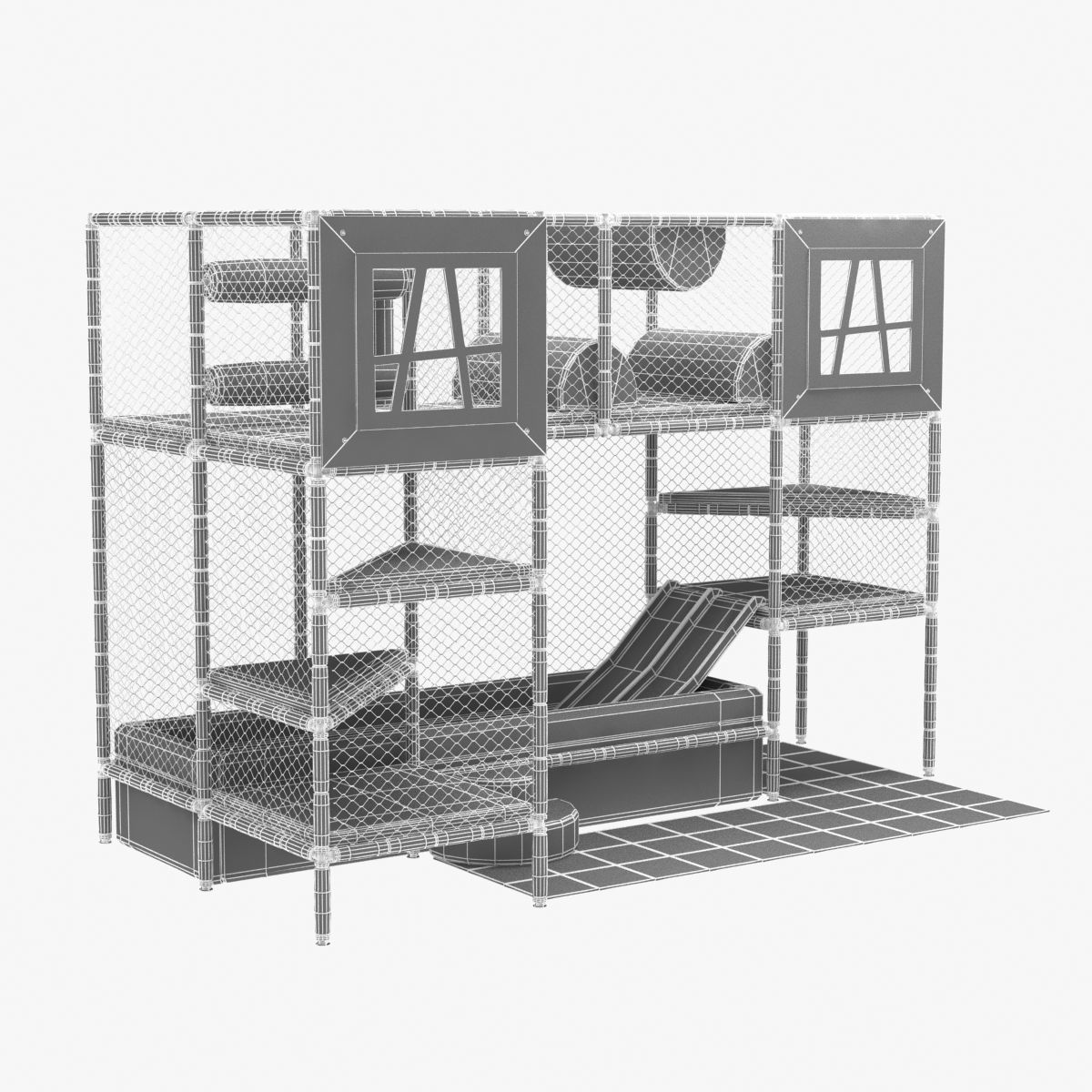 indoor kids playground 3D model_1