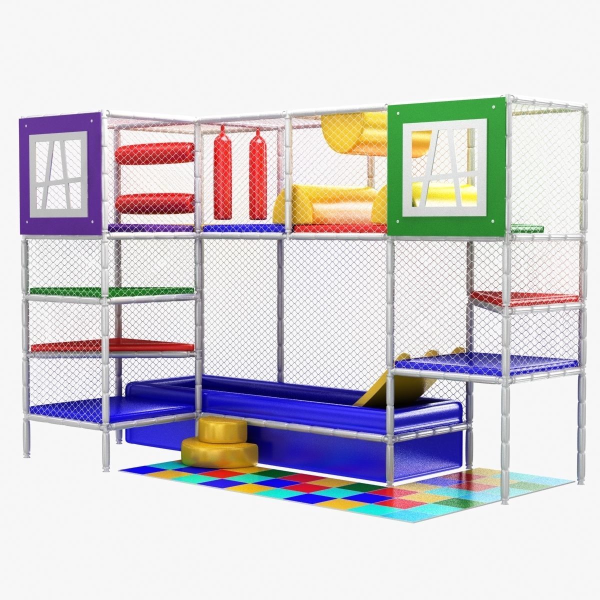 indoor kids playground 3D model_5