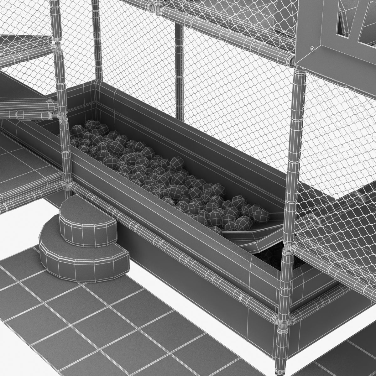 indoor kids playground 3D model_10