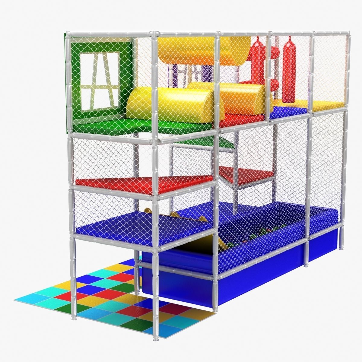 indoor kids playground 3D model_4