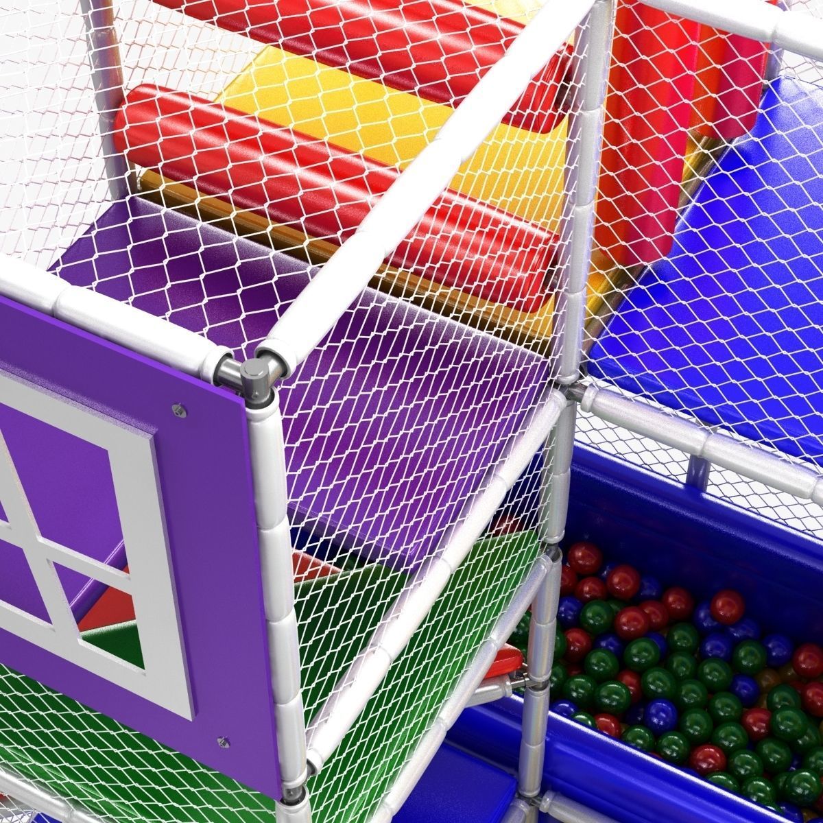 indoor kids playground 3D model_7