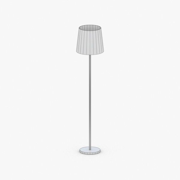 1424 - Floor Lamp Low-poly 3D model_4