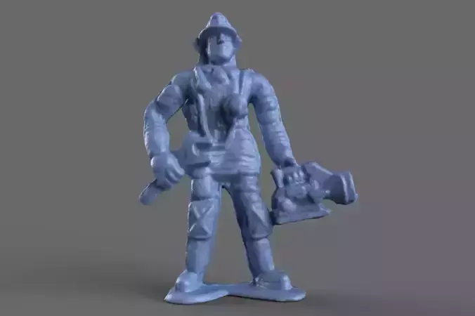 Firefighter Mechanic Toy Miniature