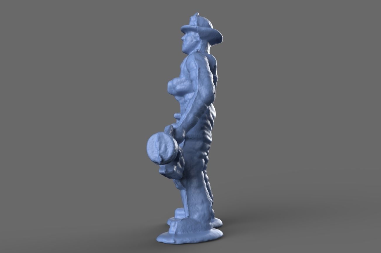 Firefighter Mechanic Toy Miniature 3D model_1