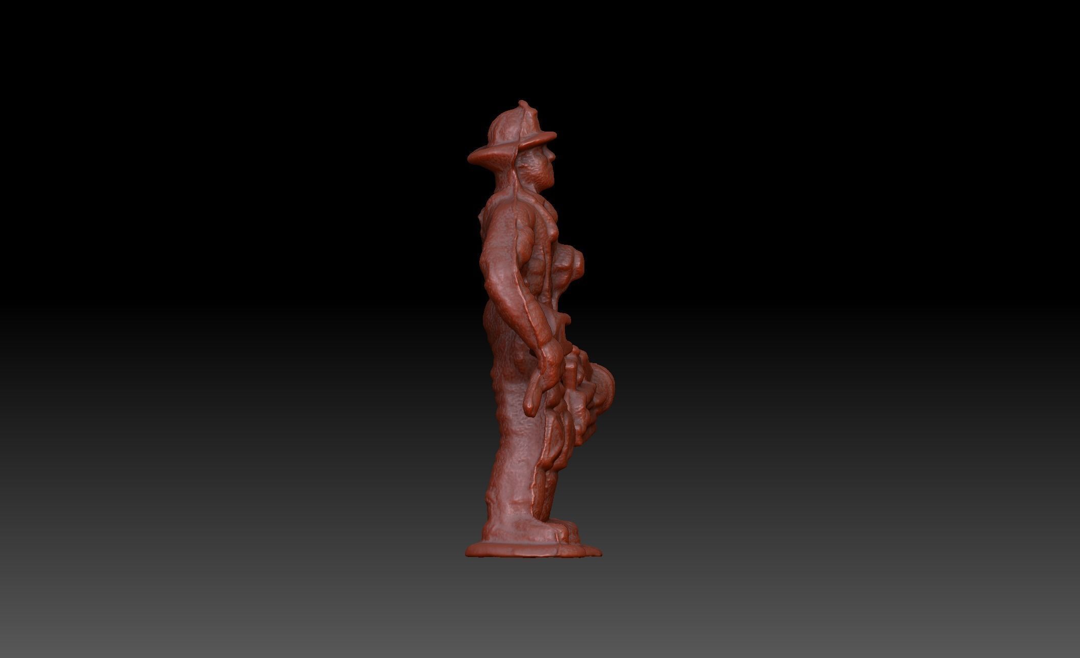 Firefighter Mechanic Toy Miniature 3D model_8