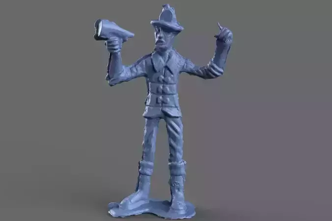 Fire Fighter Speaker Miniature Toy 3D model