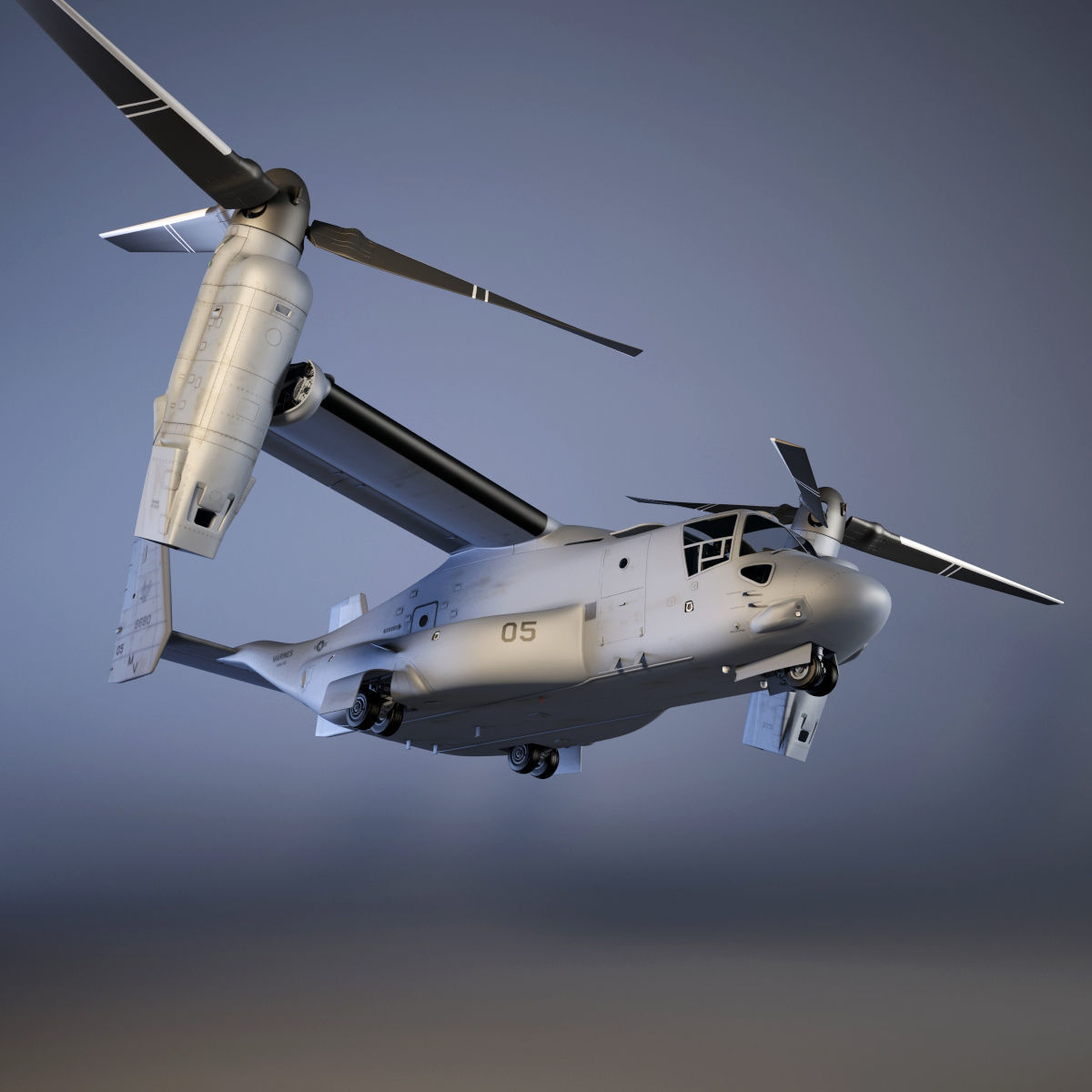Helicopter MV22 3D model_9