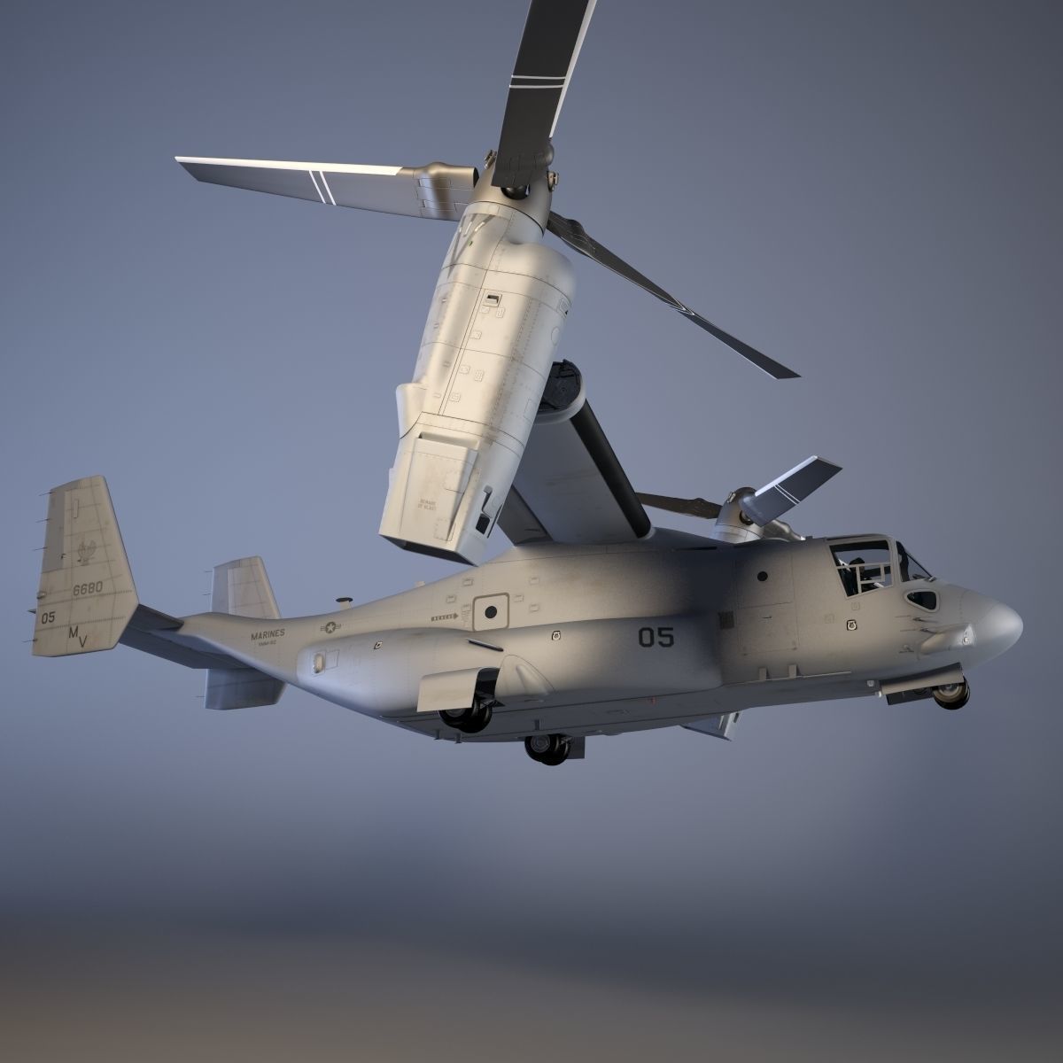 Helicopter MV22 3D model_2