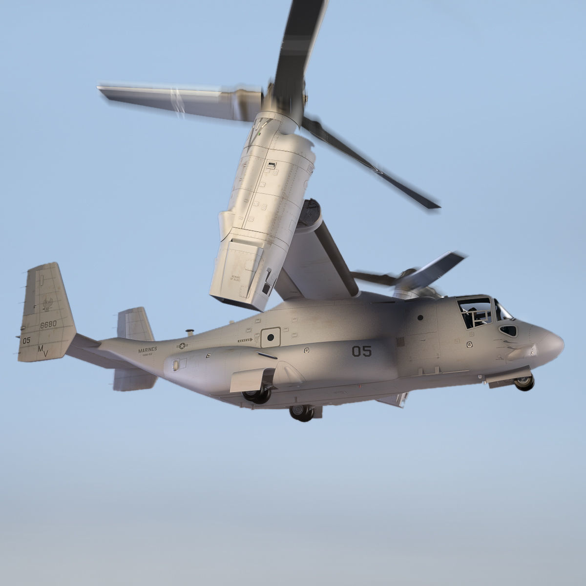 Helicopter MV22 3D model_1