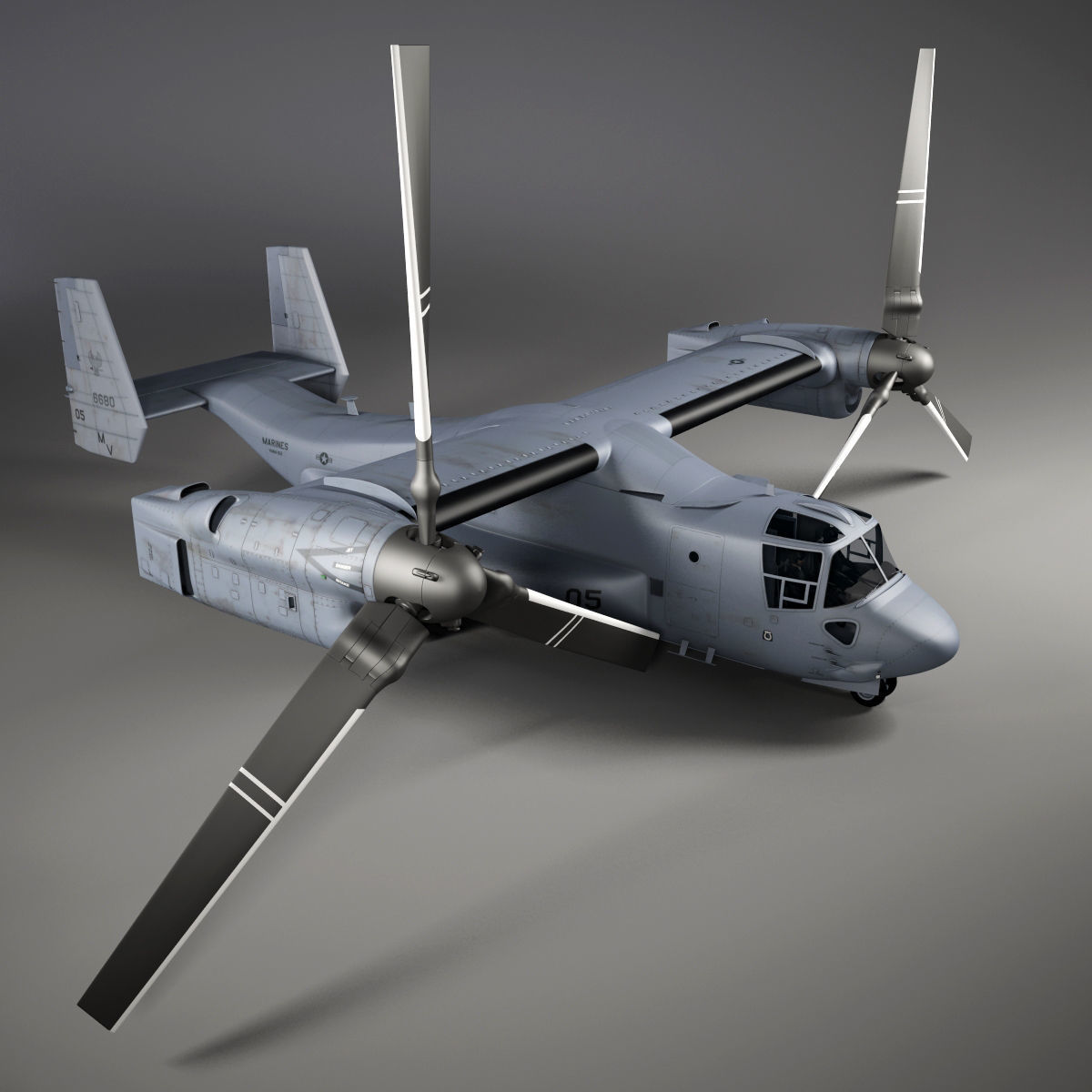 Helicopter MV22 3D model_15