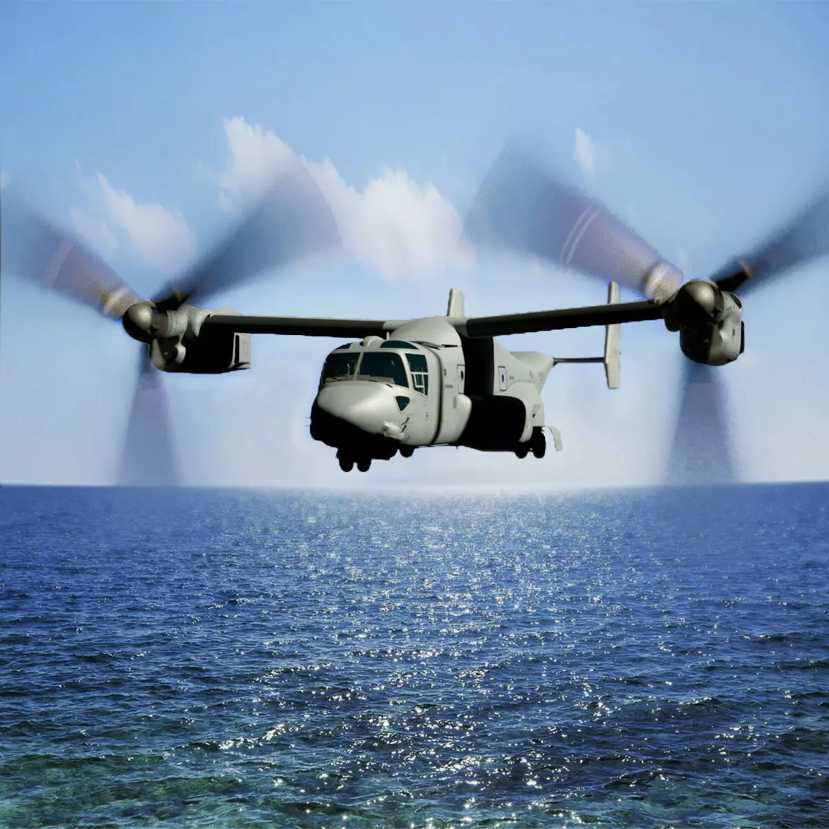 Helicopter MV22 3D model_0